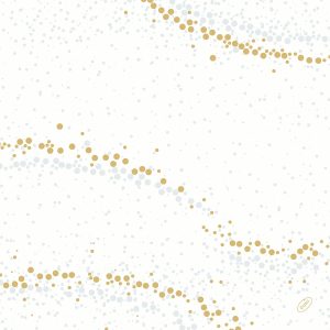 Dunisoft 40x40см 60бр. - Бял със златни точки